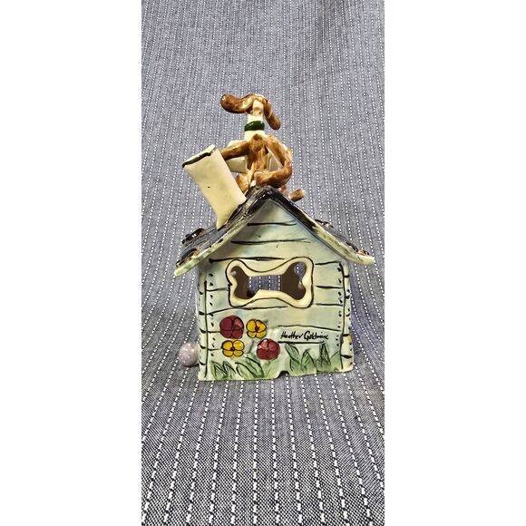 Puppy Palace" Tealight Candle Holder - Picture 3 of 7